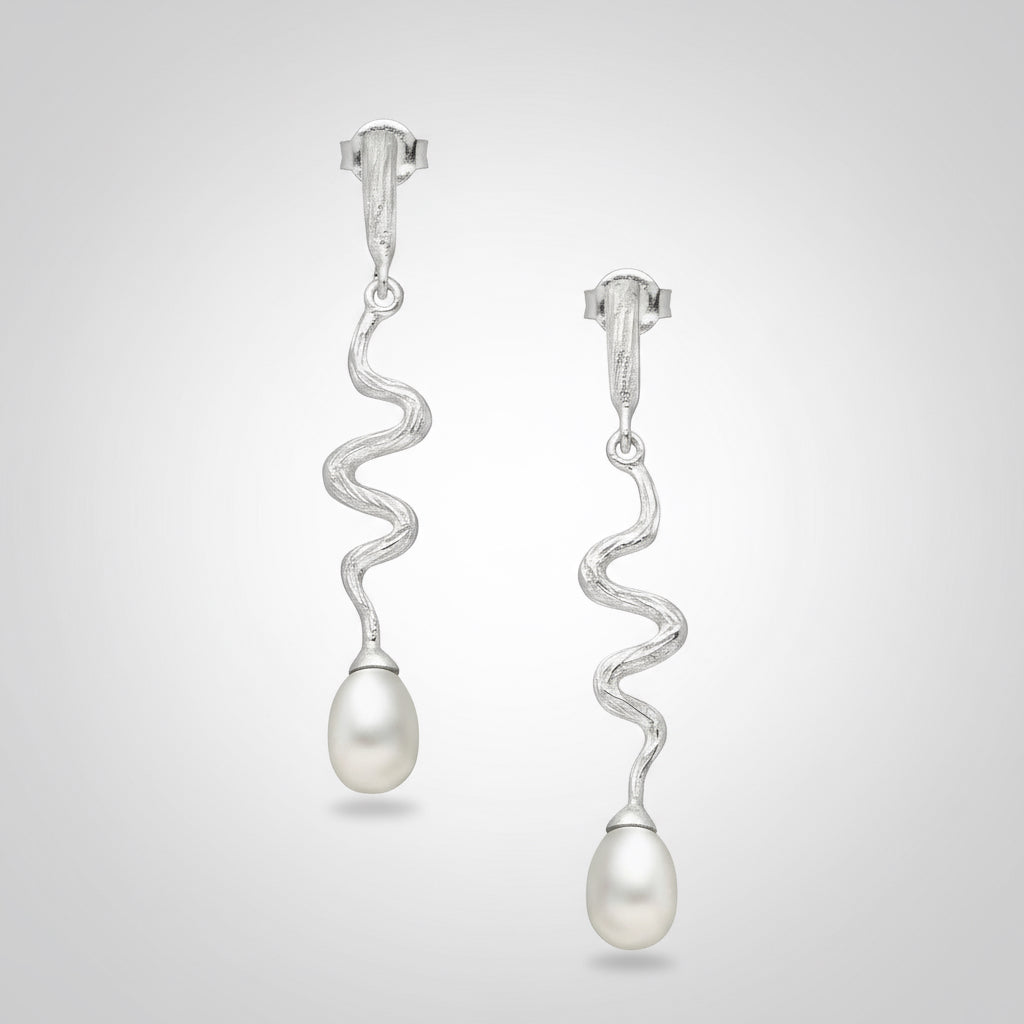 Ohrringe Wave – Wellen-Design Ohrringe