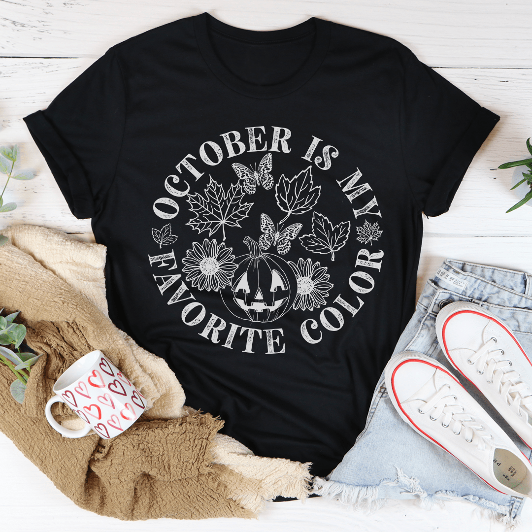 Oktober ist meine Lieblingsfarbe – Unisex T-Shirt