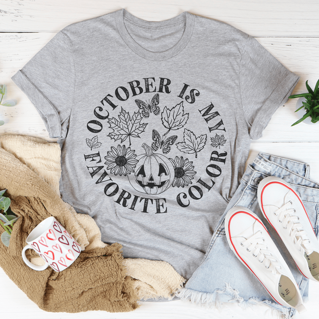 Oktober ist meine Lieblingsfarbe – Unisex T-Shirt