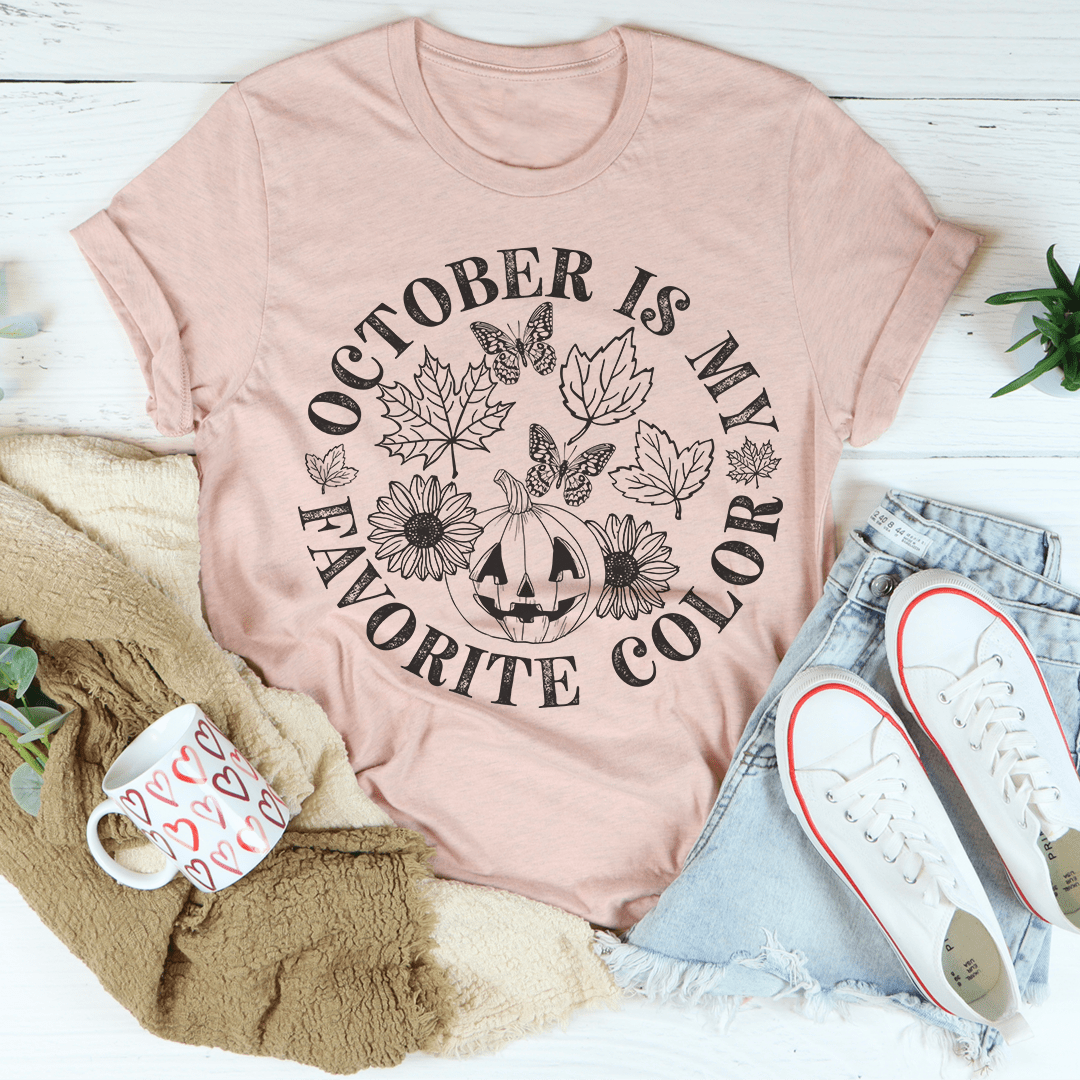 Oktober ist meine Lieblingsfarbe – Unisex T-Shirt