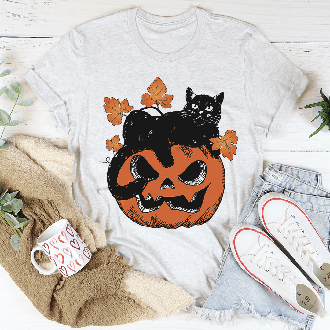 Kürbiskatze – T-Shirt
