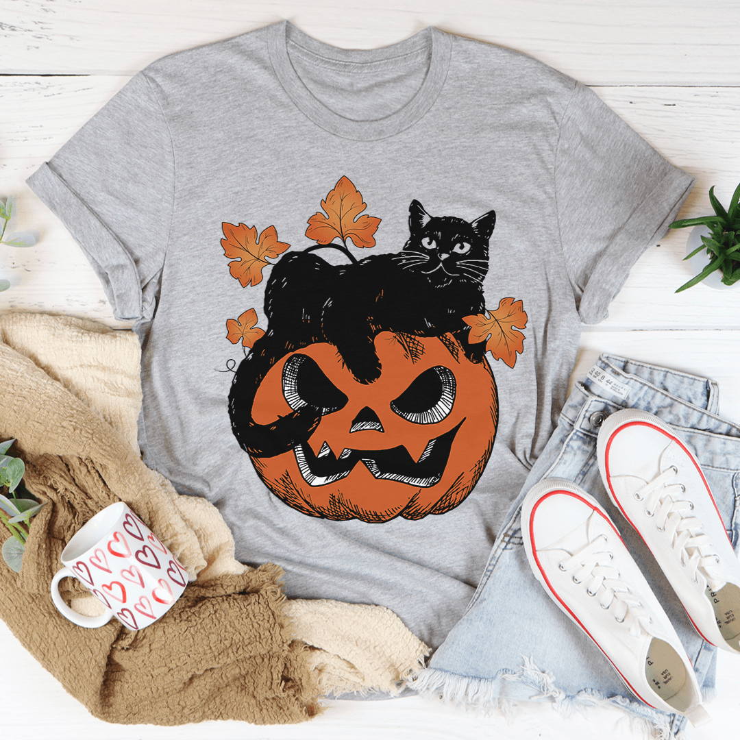 Kürbiskatze – T-Shirt