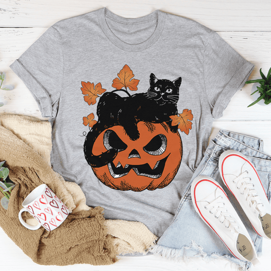 Kürbiskatze – T-Shirt