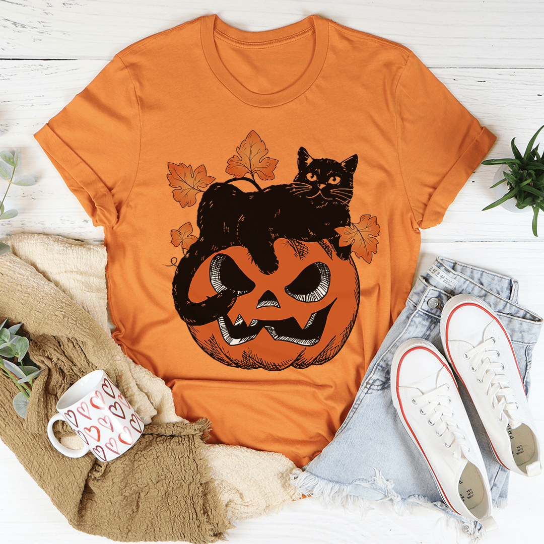 Kürbiskatze – T-Shirt